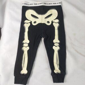 Peek-A-Boo Skelton Bottoms Pants Black/White Size 12 Months